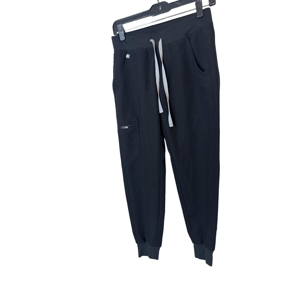 FIGS‎ Technical Collection Pants Womens XS/P Black Zamora Jogger Scrub Pockets